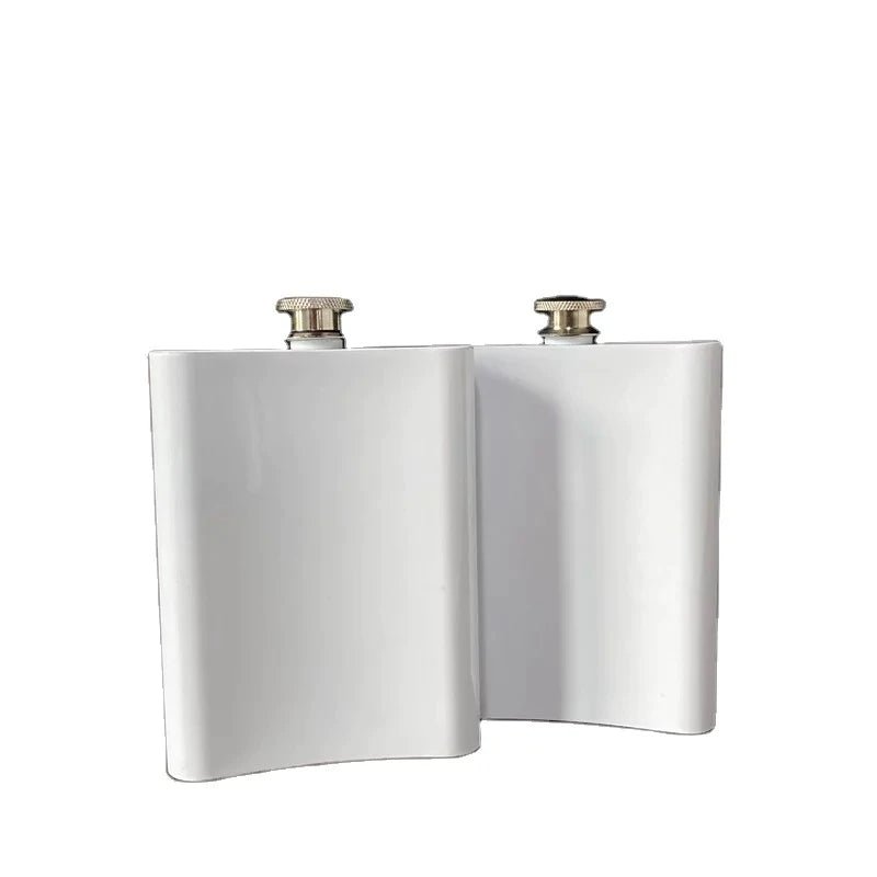 8 oz Blank Sublimation Flask Double walled, stainless steel. - Crooked Letter Sublimation Blanks