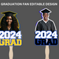 Graduation Editable Digital Product Kit for Canva