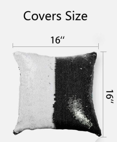 Sequin Sublimation Pillow Covers Blank