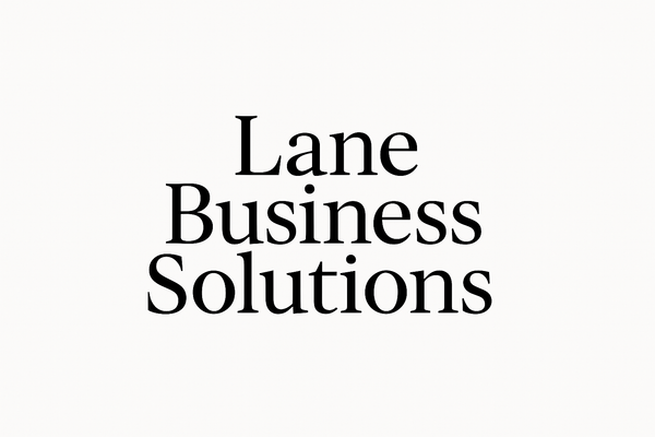 let's try text only "Lane Business Solutions" elegant professional font to use in the header