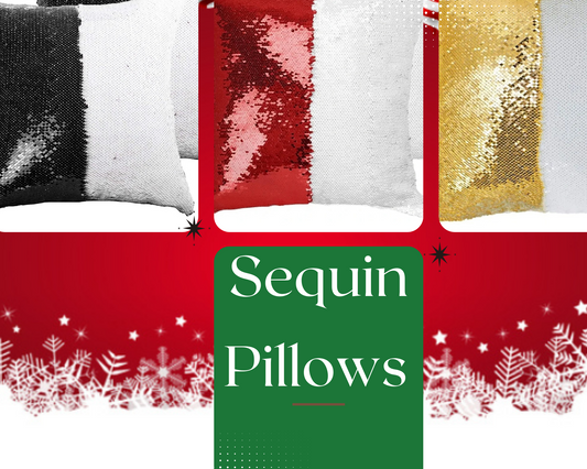 Sequin Sublimation Pillow Covers Blank