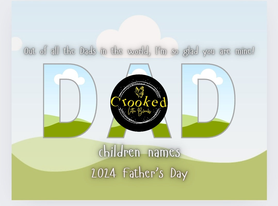 DAD Frame Editable Template